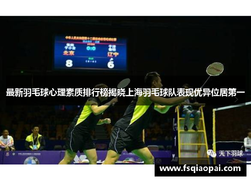 最新羽毛球心理素质排行榜揭晓上海羽毛球队表现优异位居第一